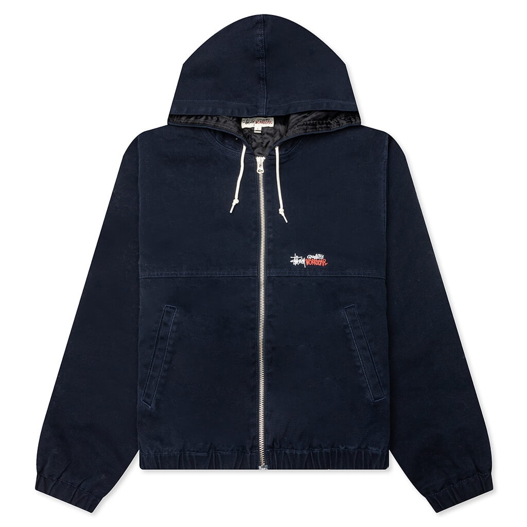 WORK JACKET INSULATED CANVAS - NAVY - 1