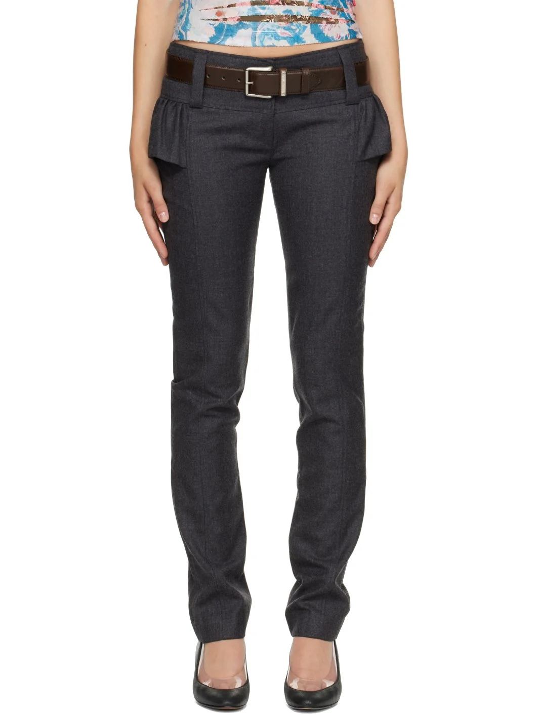 Gray Victoria Trousers - 1
