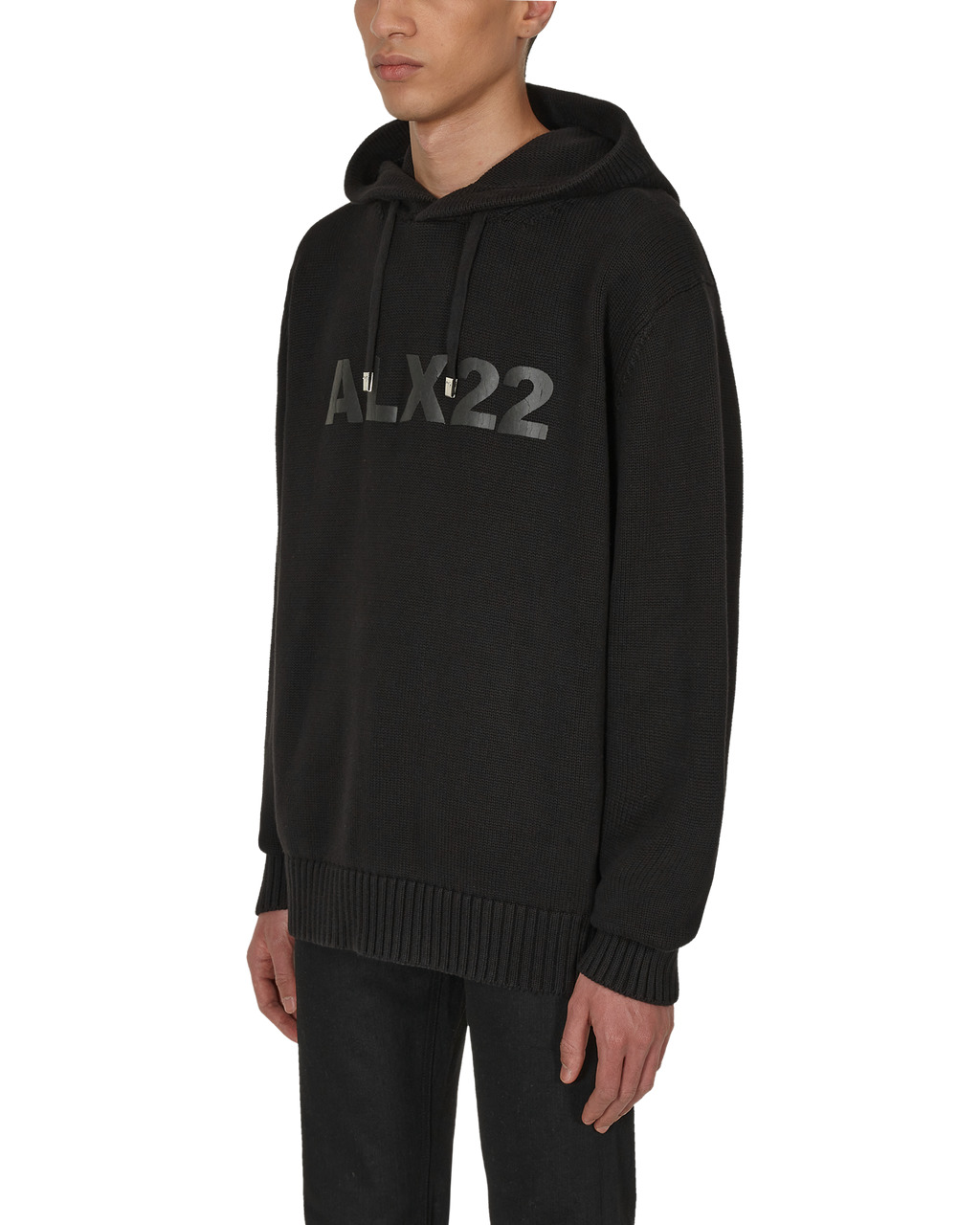 LOGO KNIT HOODED SWEATER - 3