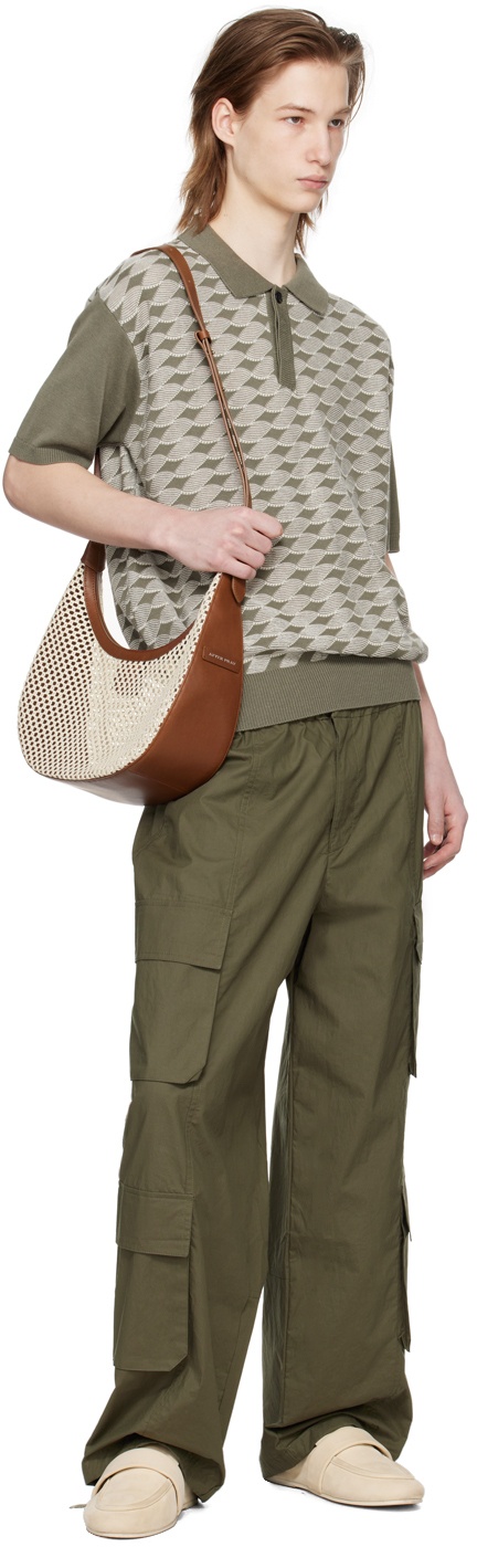 Khaki Knotted Polo - 4