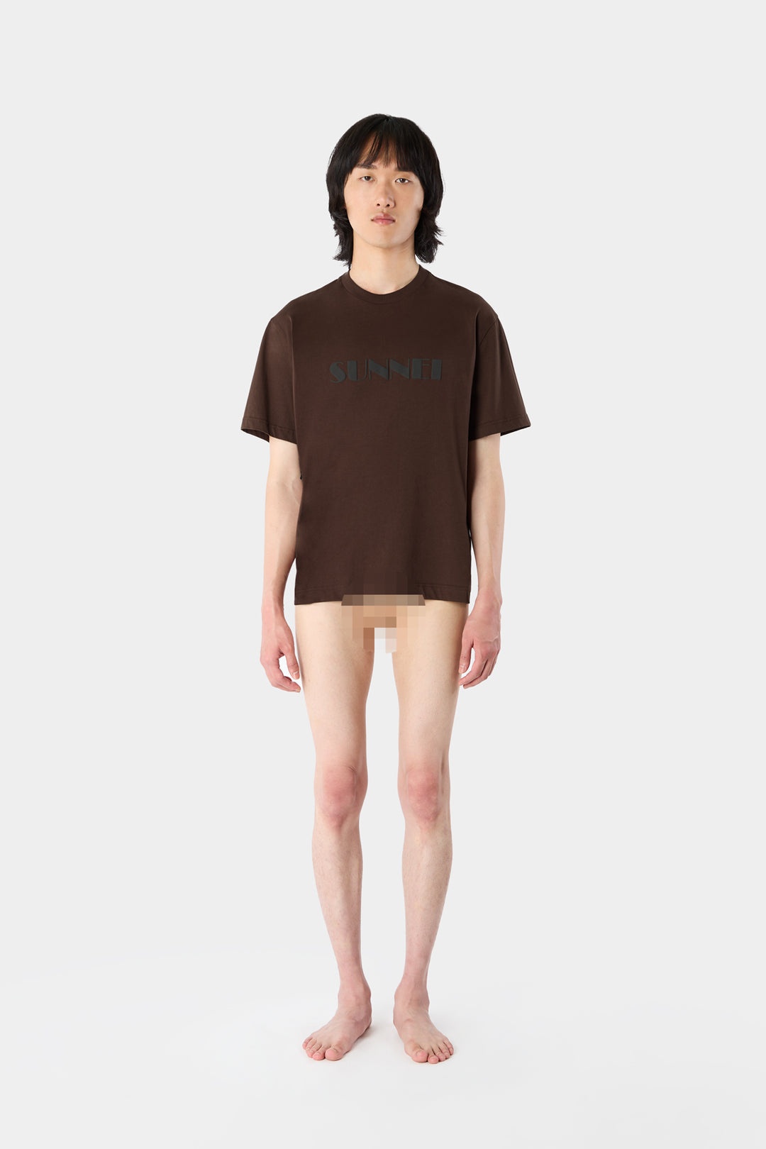 BIG LOGO T-SHIRT / brown - 5