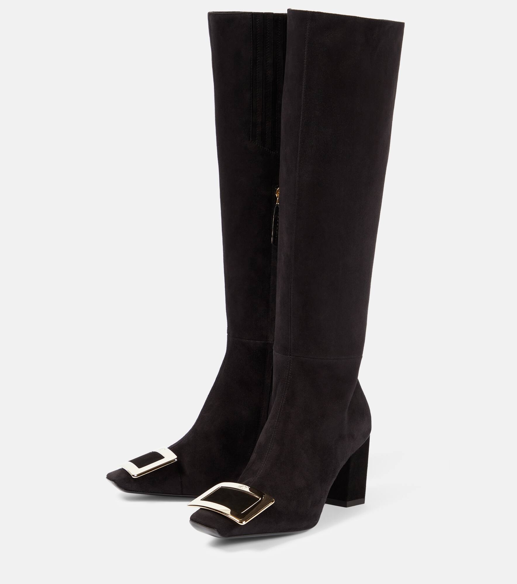 Belle Vivier suede knee-high boots - 5