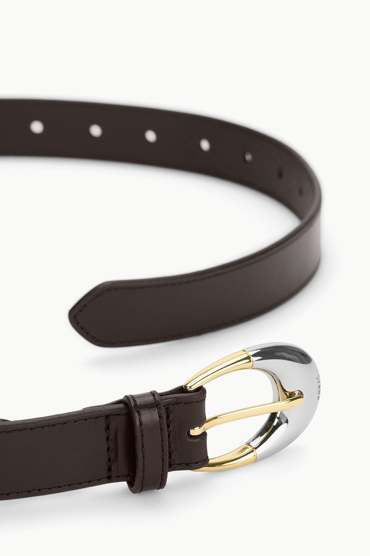STAUD MOON BUCKLE BELT - 26MM ESPRESSO TWO-TONE - 2