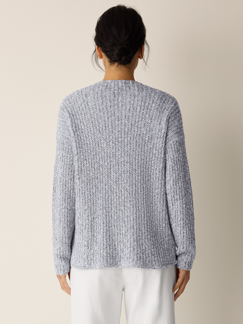 Peruvian Cotton Cloud Twist Cardigan 4