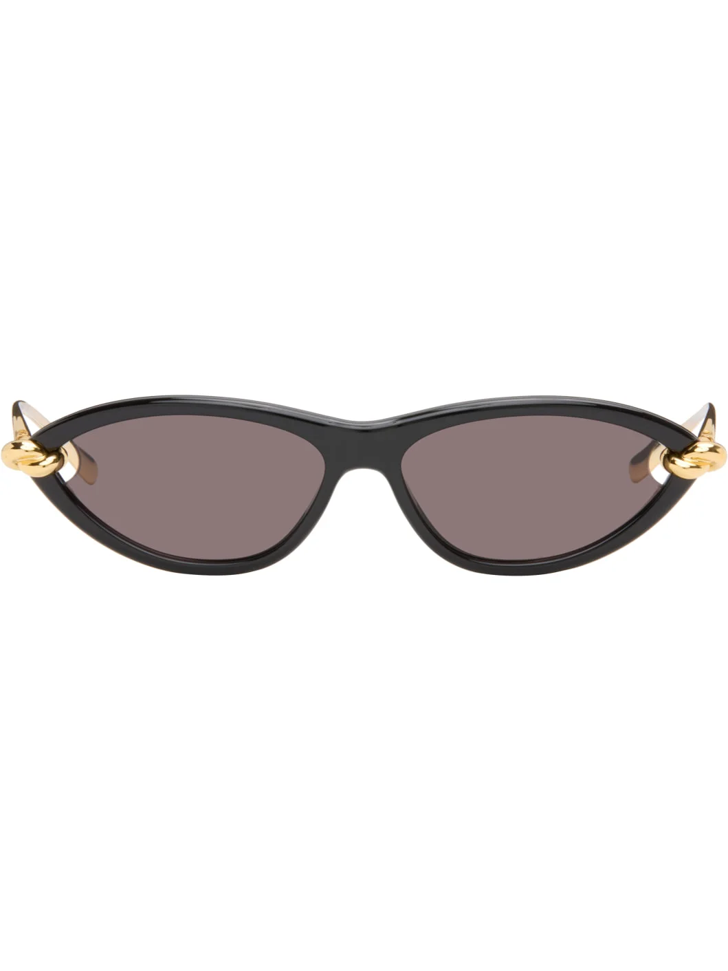 Black & Gold Knot Cat Eye Sunglasses - 1