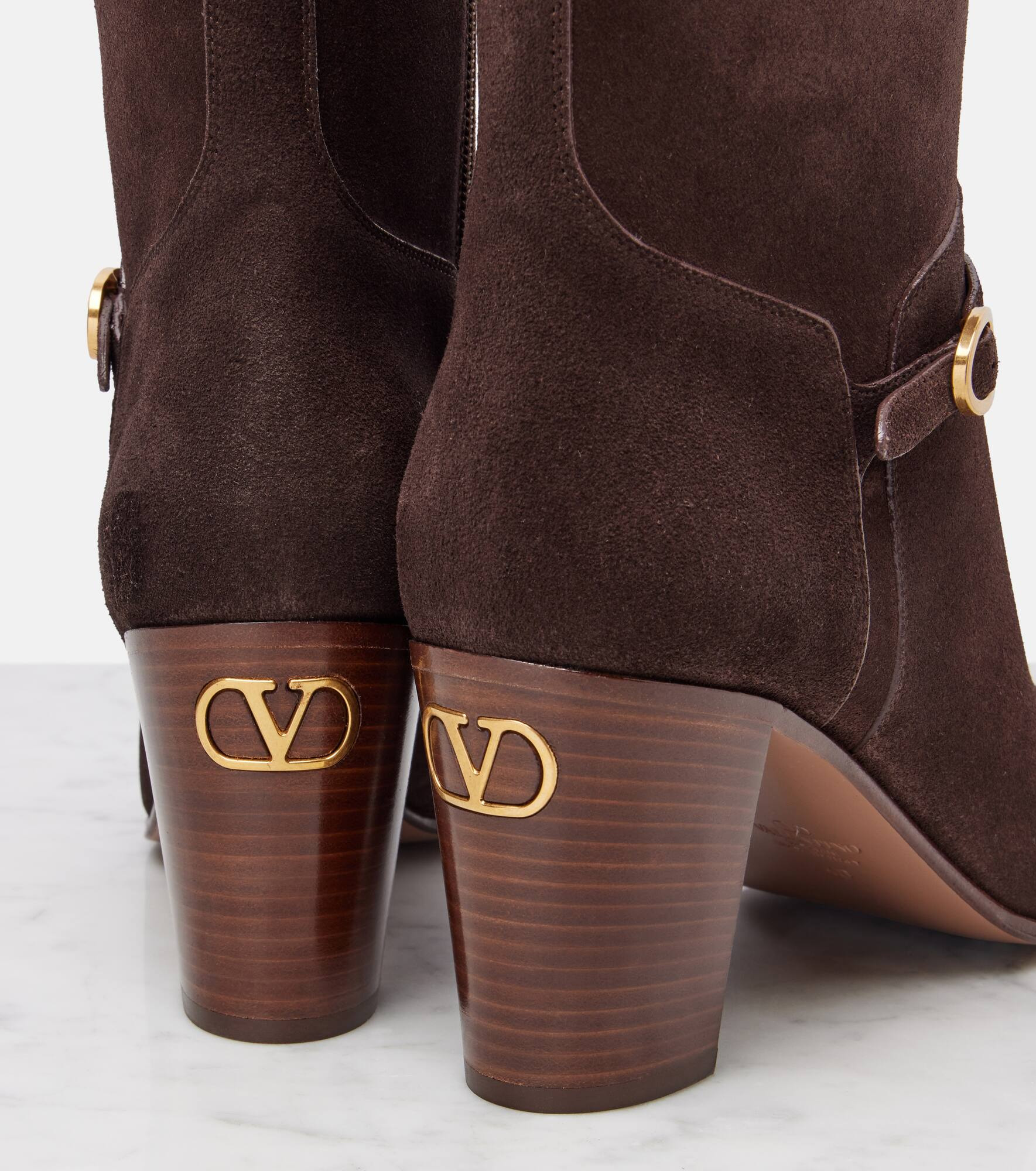Pattie 75 suede ankle boots - 5