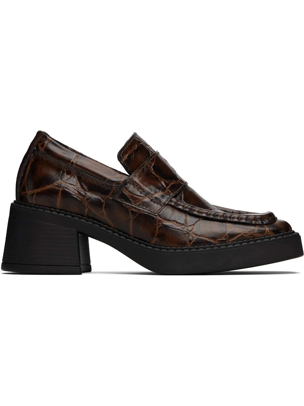 Brown Karina Loafers - 1