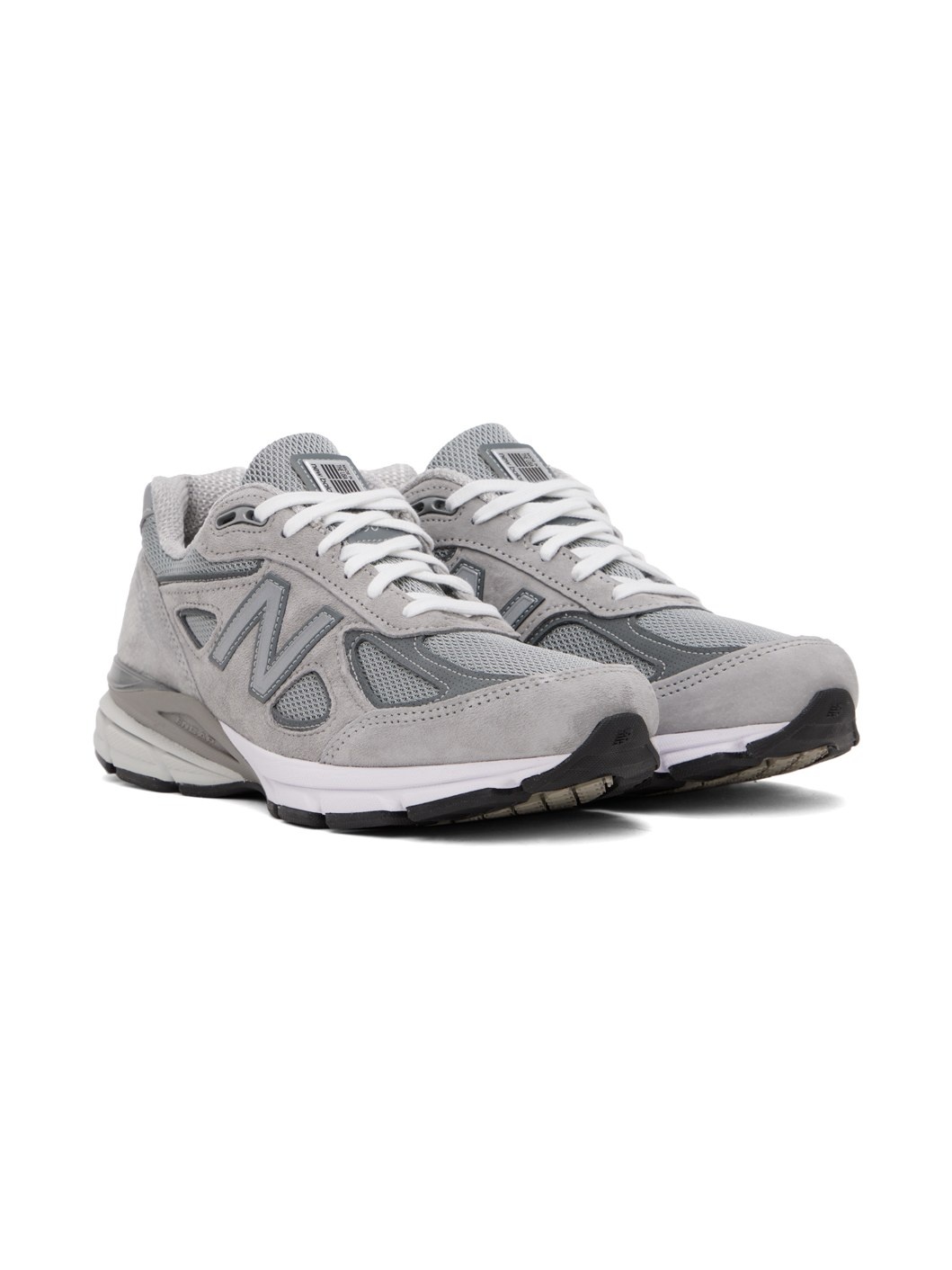 Gray Made in USA 990v4 Core Sneakers - 4
