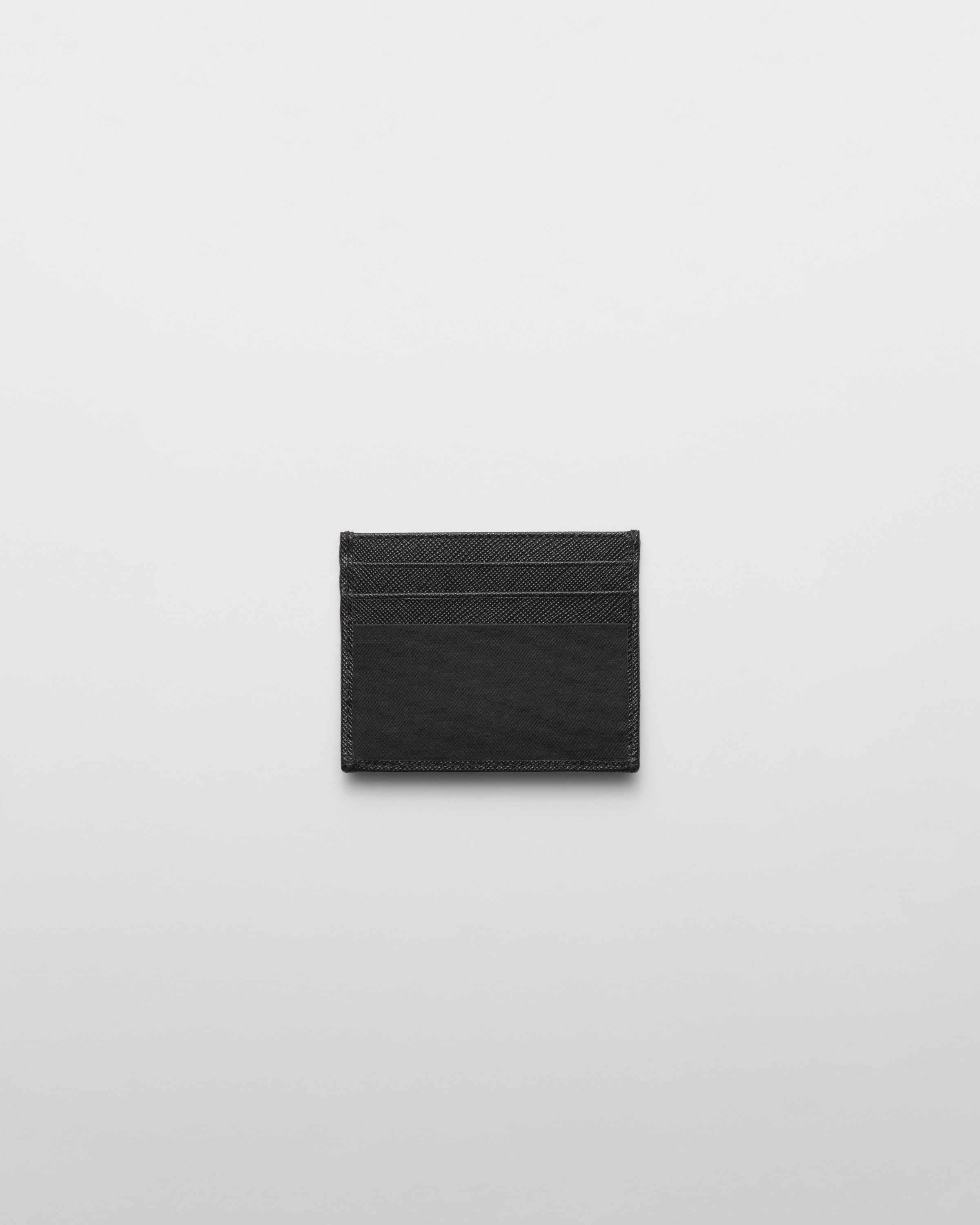 Re-Nylon and Saffiano leather card holder - 3