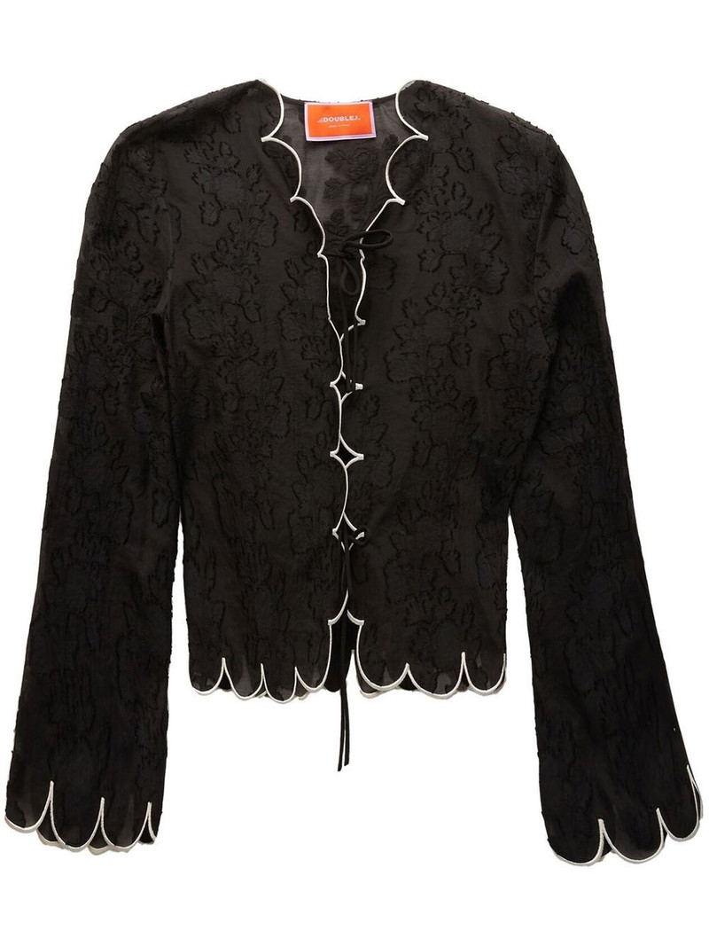 embroidered crop jacket 1
