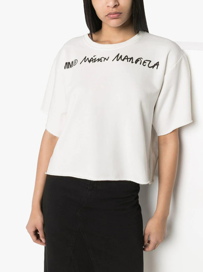 MM6 Maison Margiela printed logo T-shirt outlook