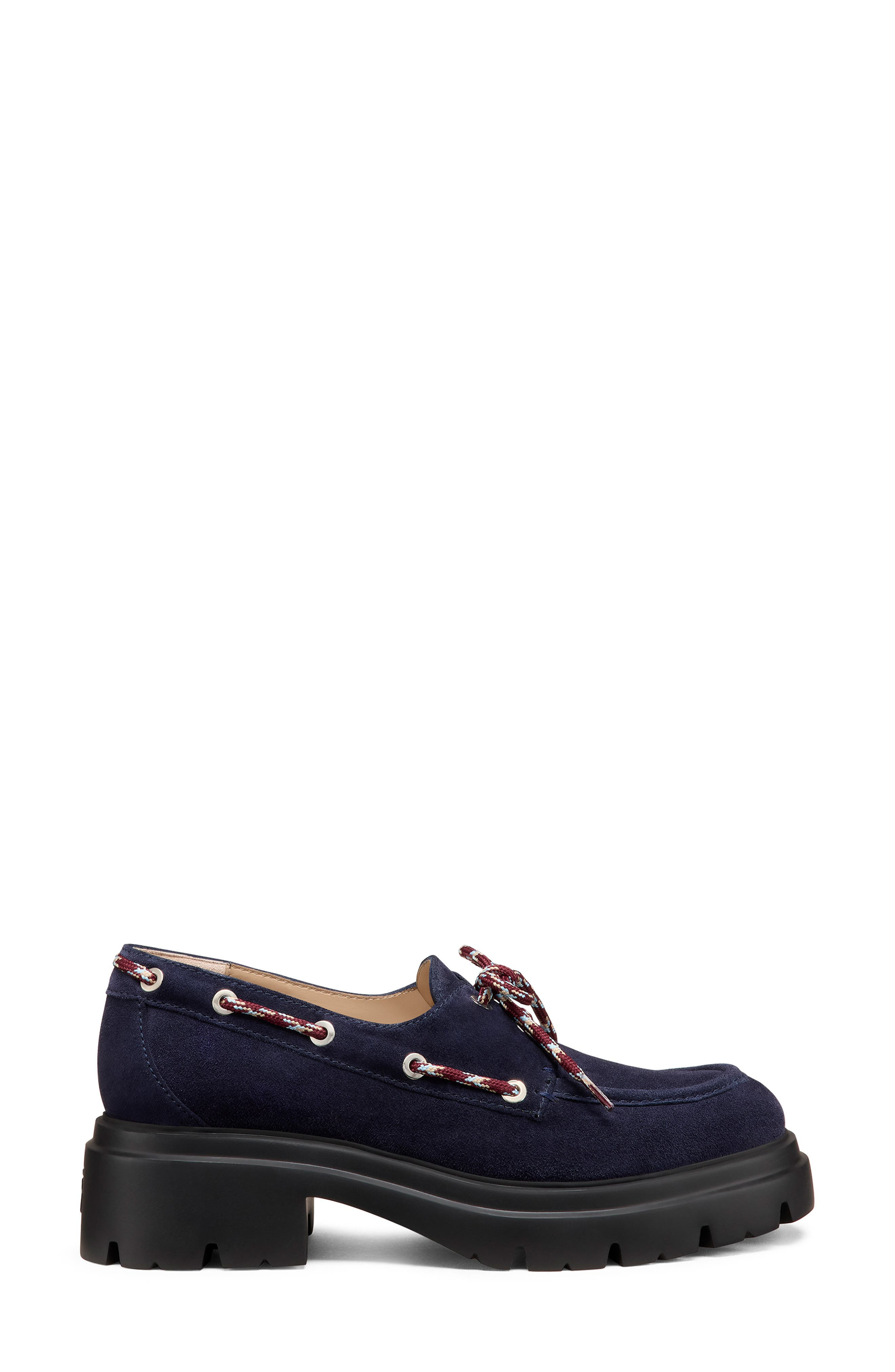 Stuart Weitzman Soluxe Hudson Boat Shoe in Nice Blue at Nordstrom - 2