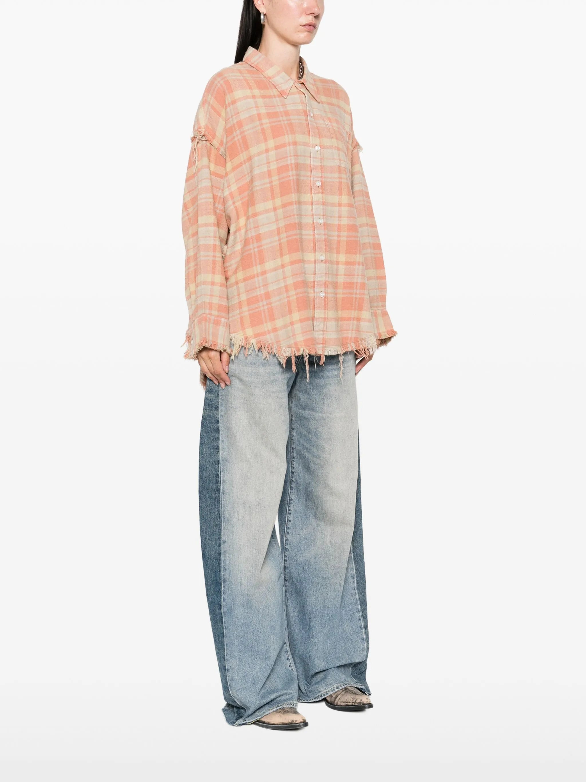 R13 Checked Cotton Shirt - 5