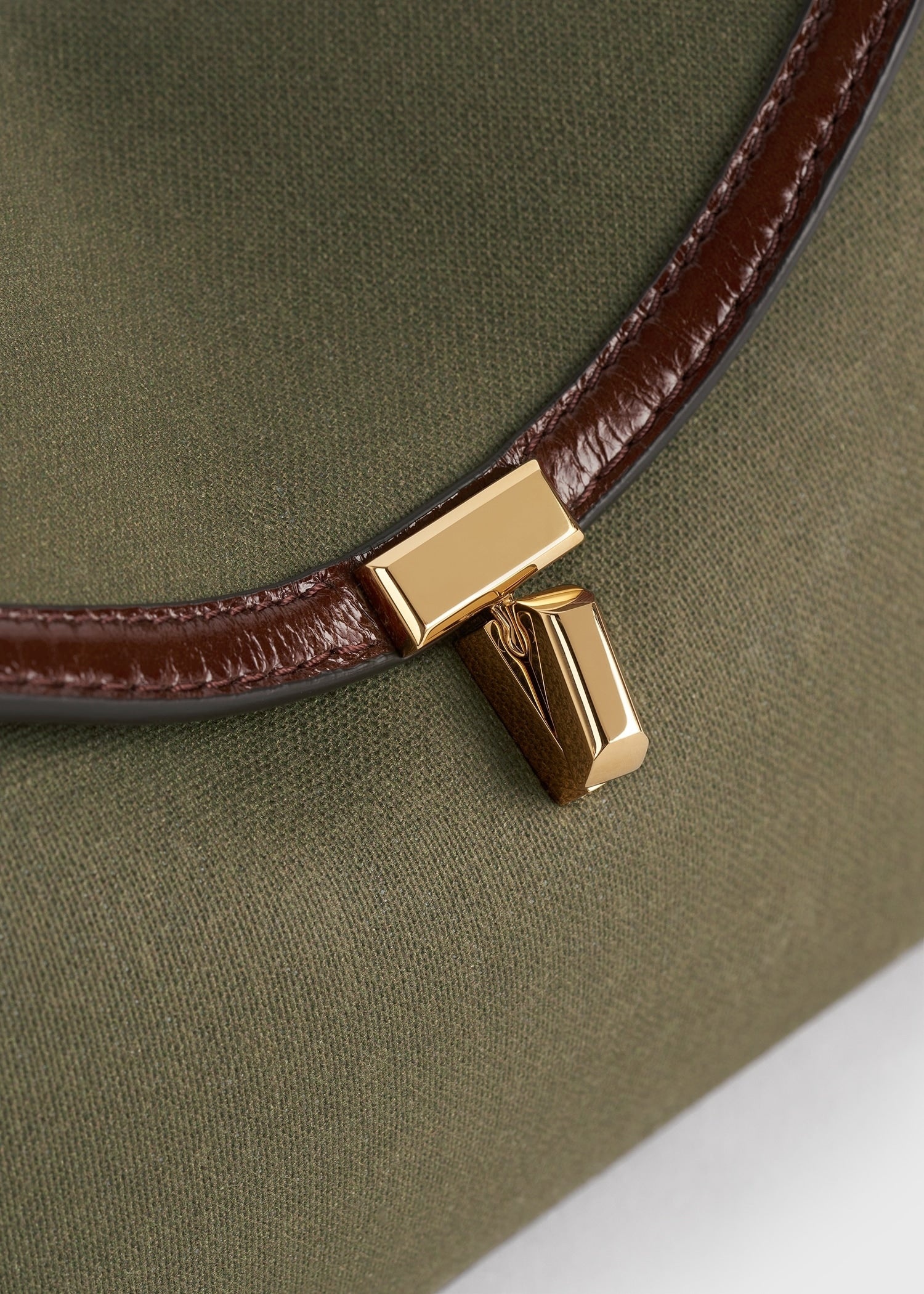 T-Lock canvas clutch khaki green - 5