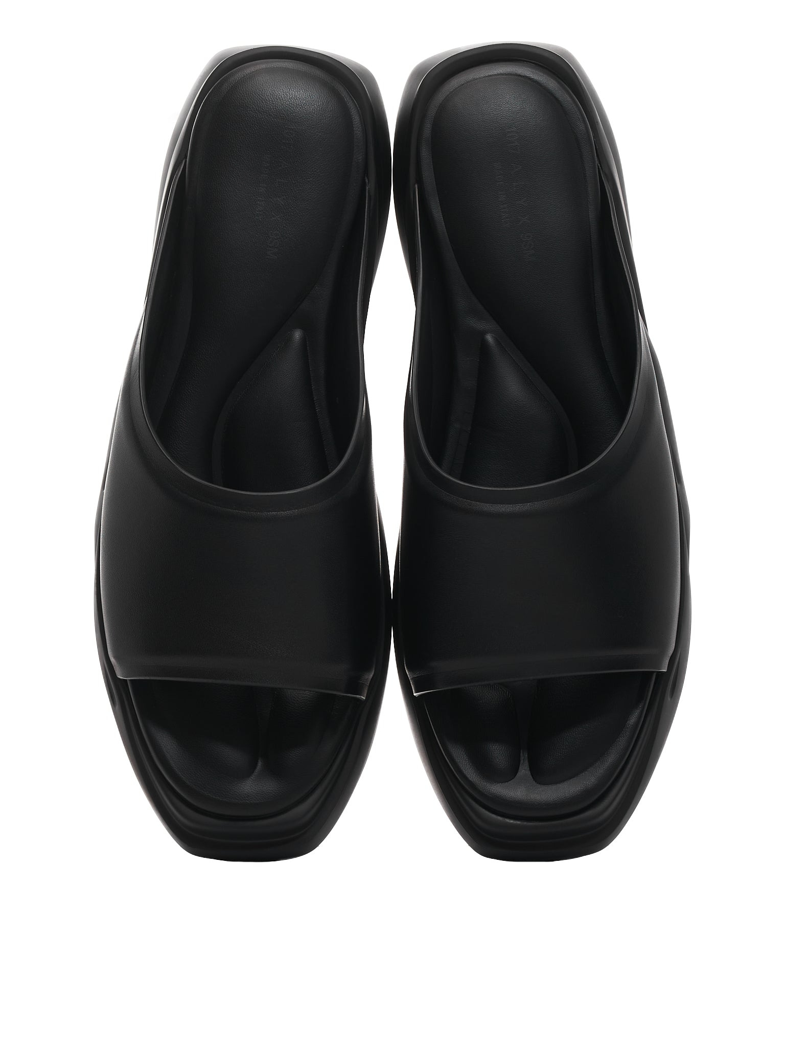 Black Leather Mono-Slide - 7