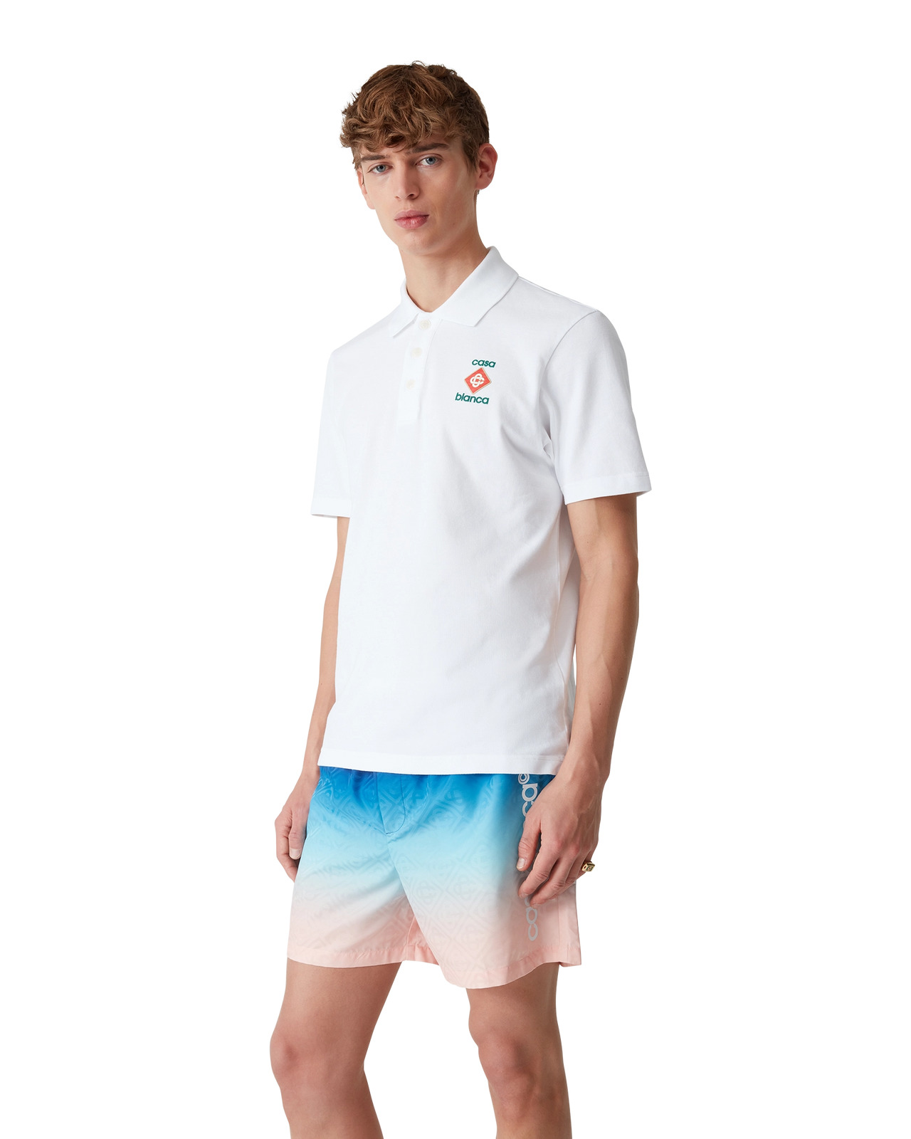 Logo Pique Polo Shirt - 5