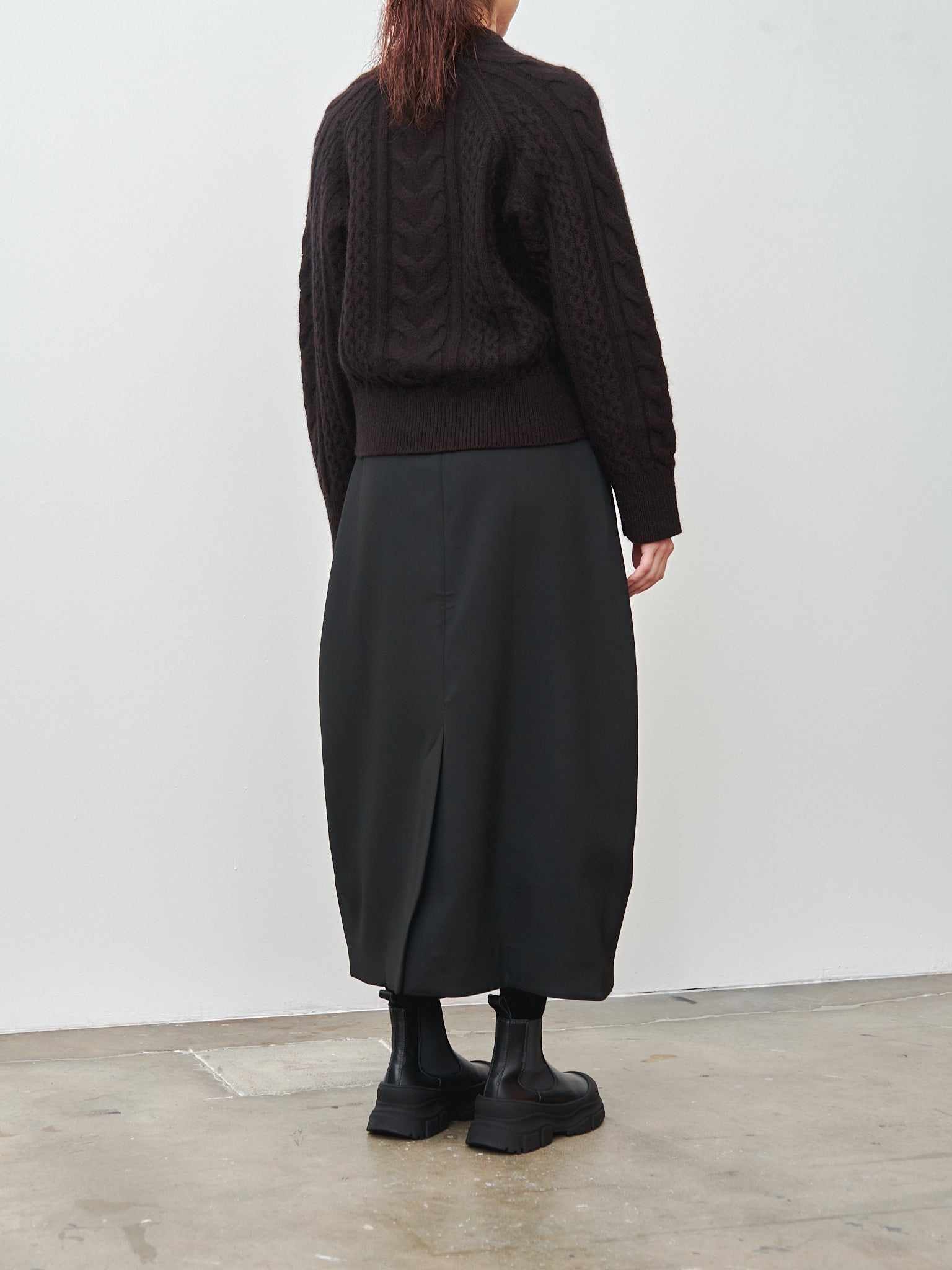 Molve Cable Knit- Espresso - 3