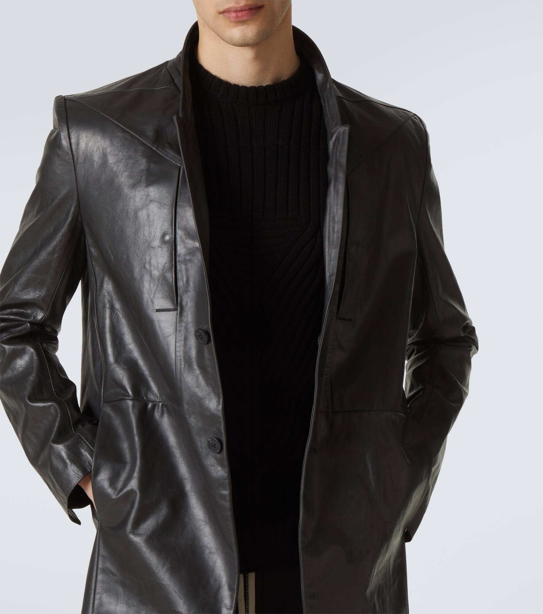 Leather coat - 5