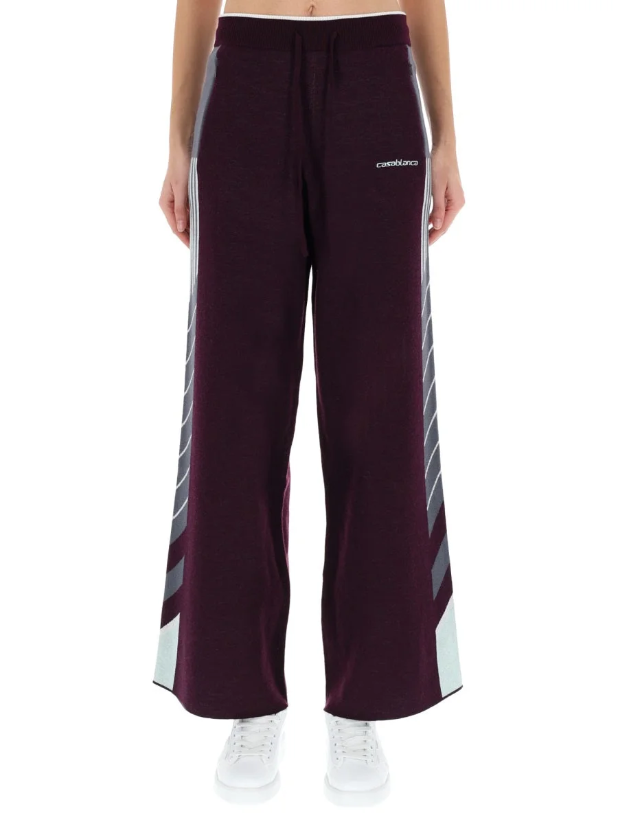 Casablanca Women "Diagonal" Tennis Pants - 1
