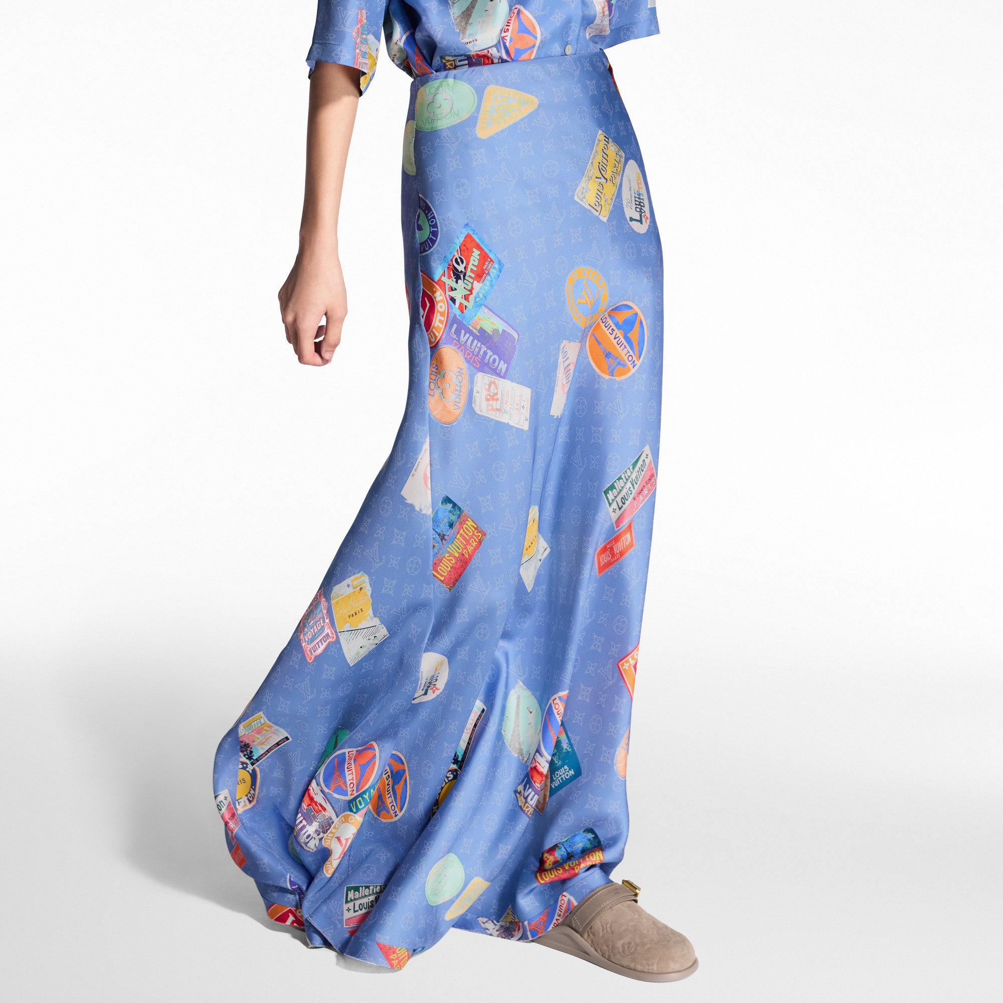 Mahina Patch Flared Maxi Skirt - 2