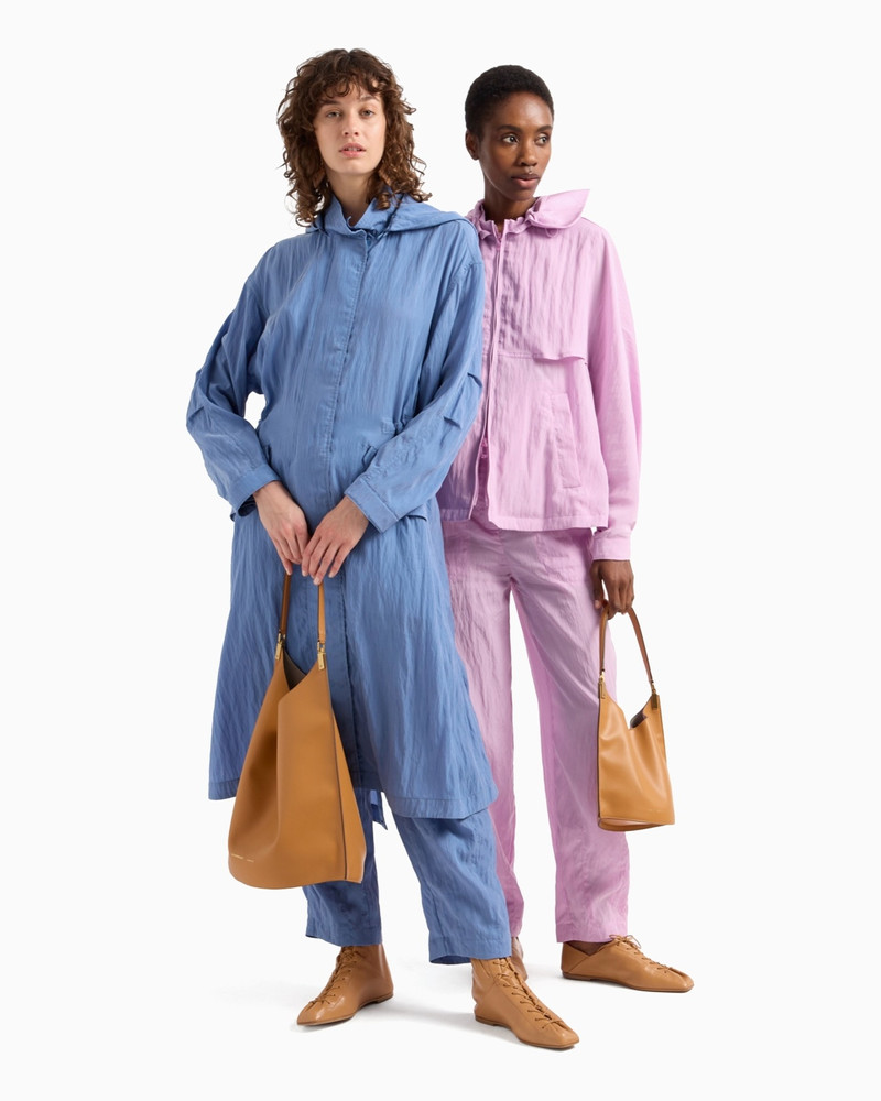 EMPORIO ARMANI TECHNICAL CUPRO TROUSERS outlook