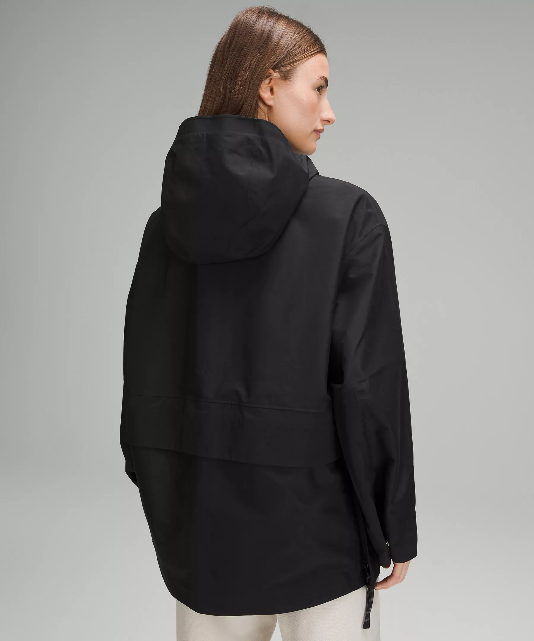 Oversized Hooded Rain Jacket - 3