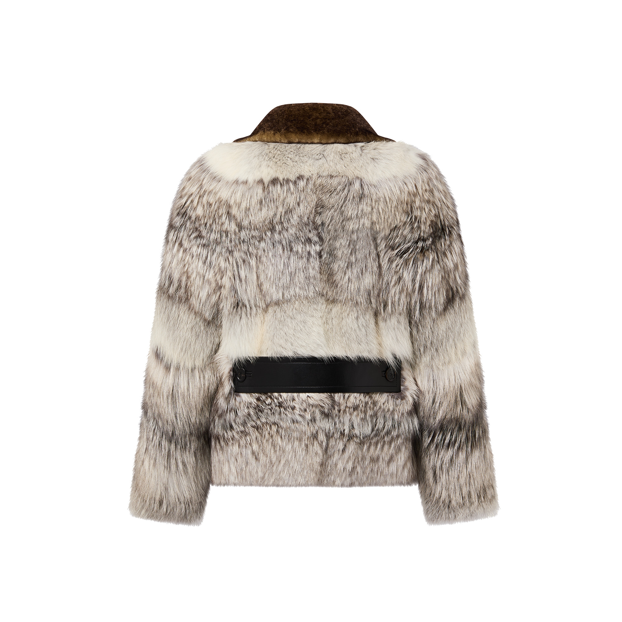 Chunky Stripes Fox Fur Coat - 3
