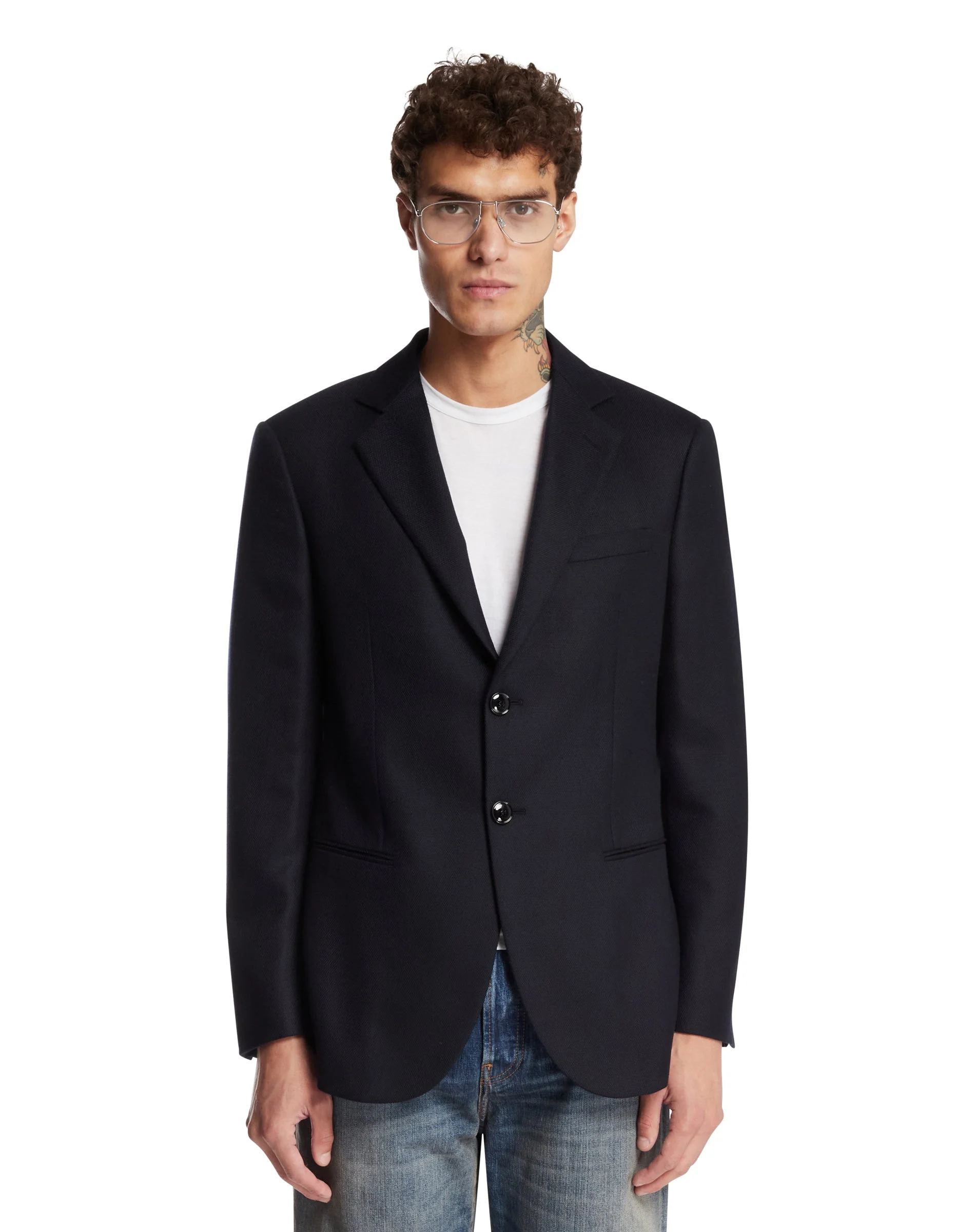 Blue Cashmere Jacket - 1