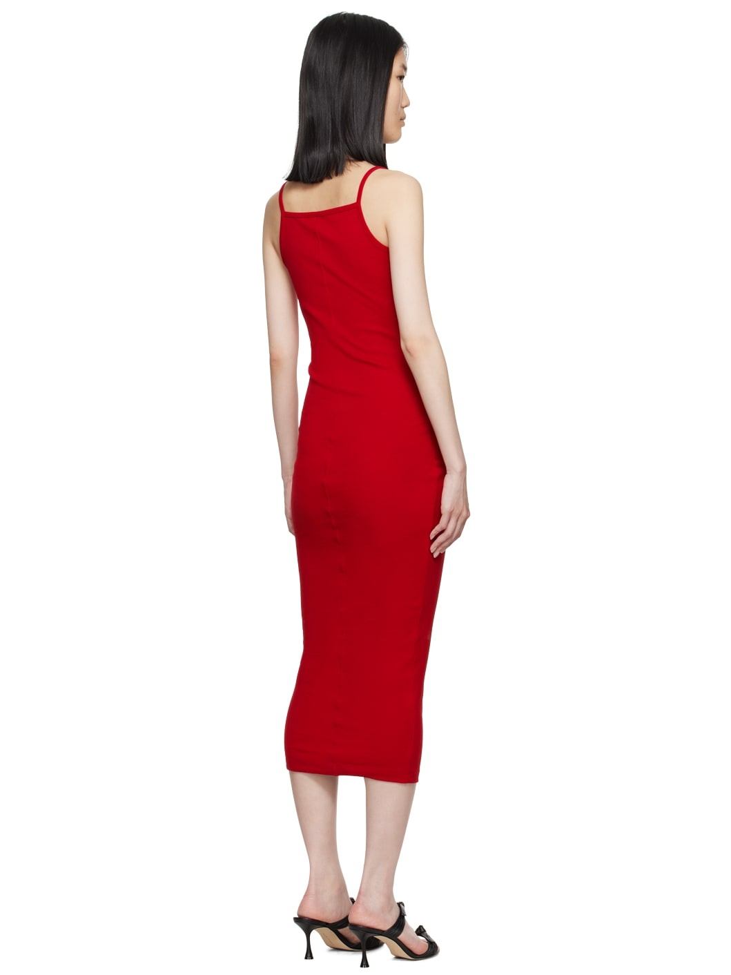 Red Bibi Midi Dress - 3