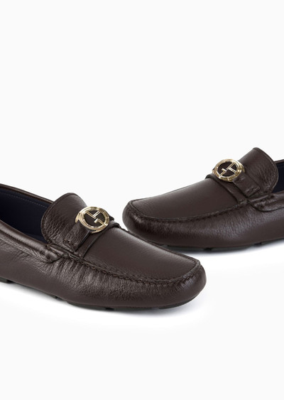 GIORGIO ARMANI Deerskin loafers outlook