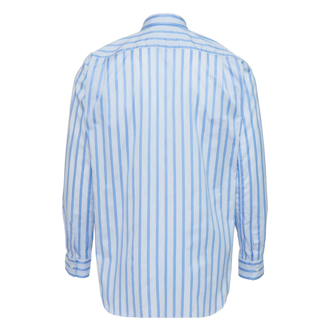 Yarn Dyed Cotton Stripe Poplin Shirt - 2