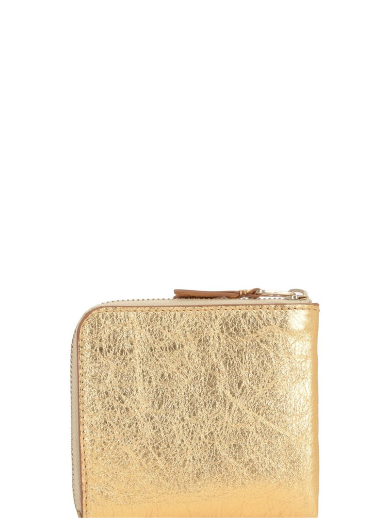 Comme Des Garçons metallic-finish wallet outlook