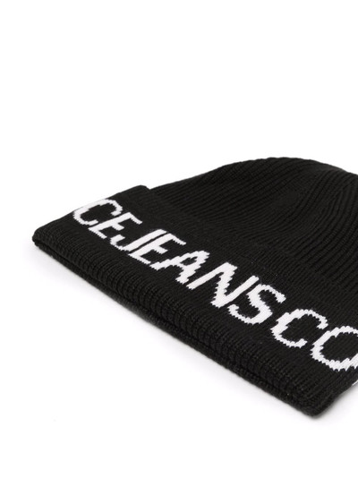 VERSACE JEANS COUTURE intarsia-knit wool-blend beanie outlook