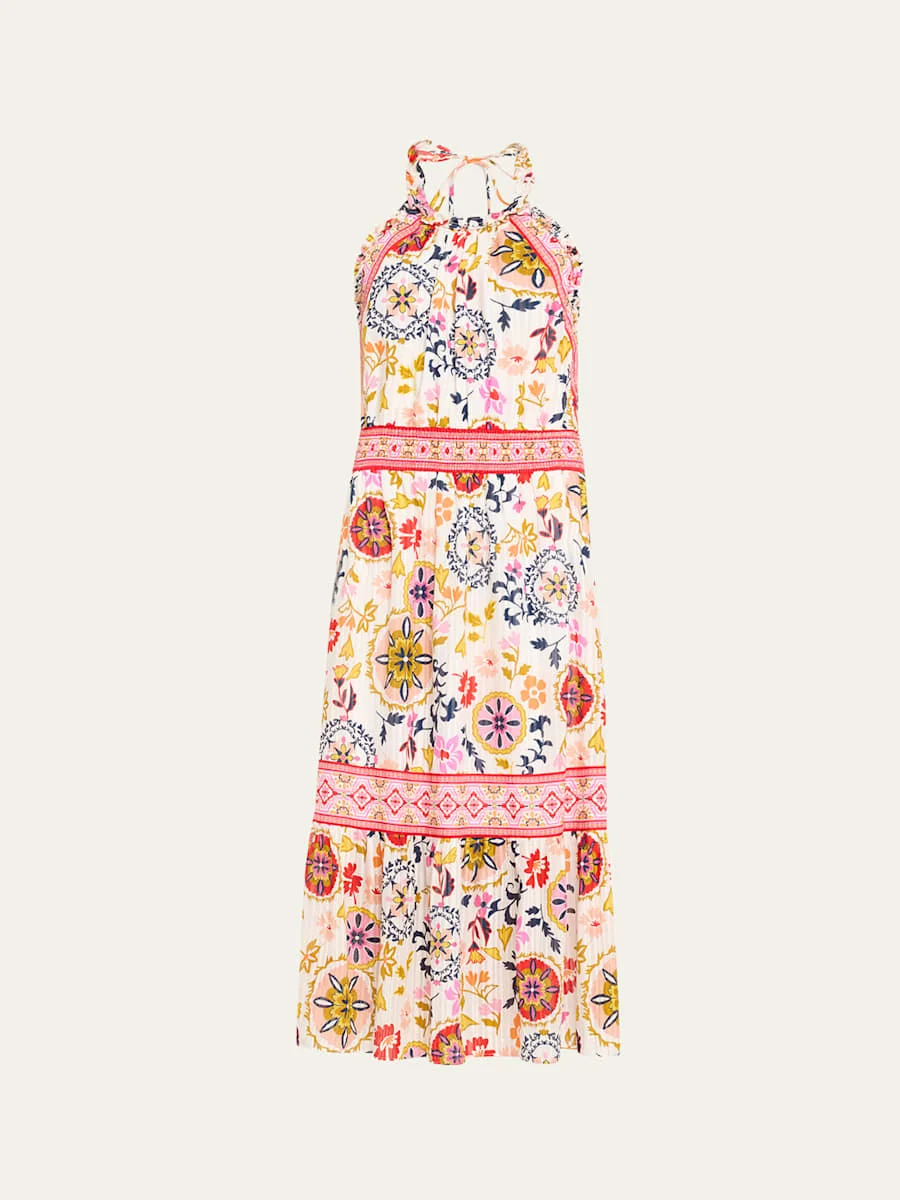 Delia Halter Midi Dress - 1