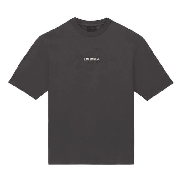 Air Jordan x A Ma Manire Crossover Logo Printing Round Neck Short Sleeve Asia Edition Gray CV3441-09 - 1
