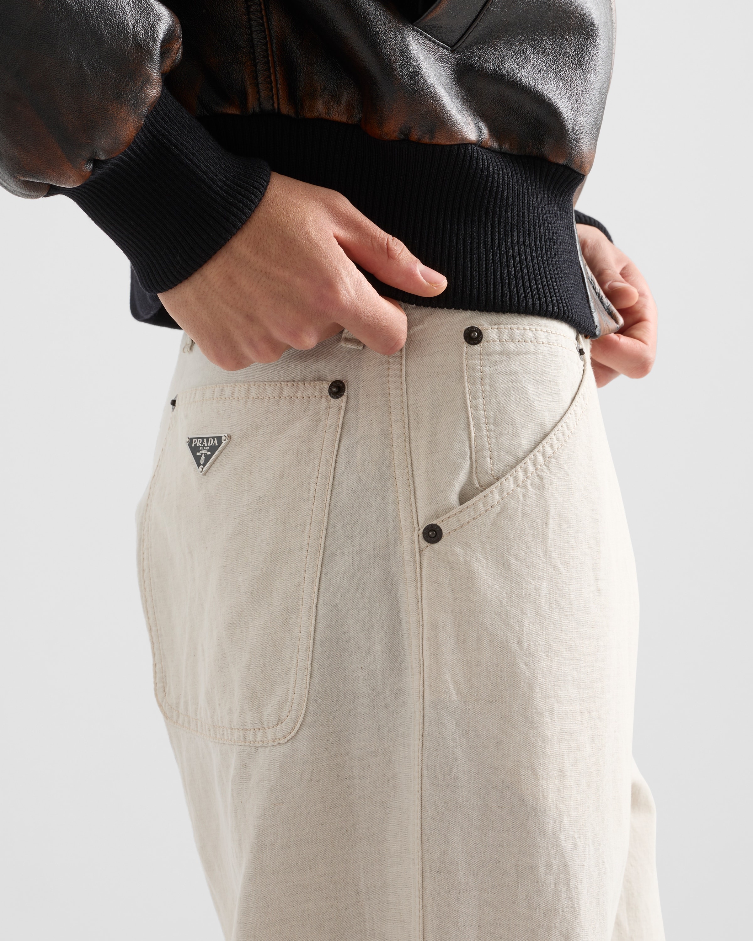 Chambray pants - 4