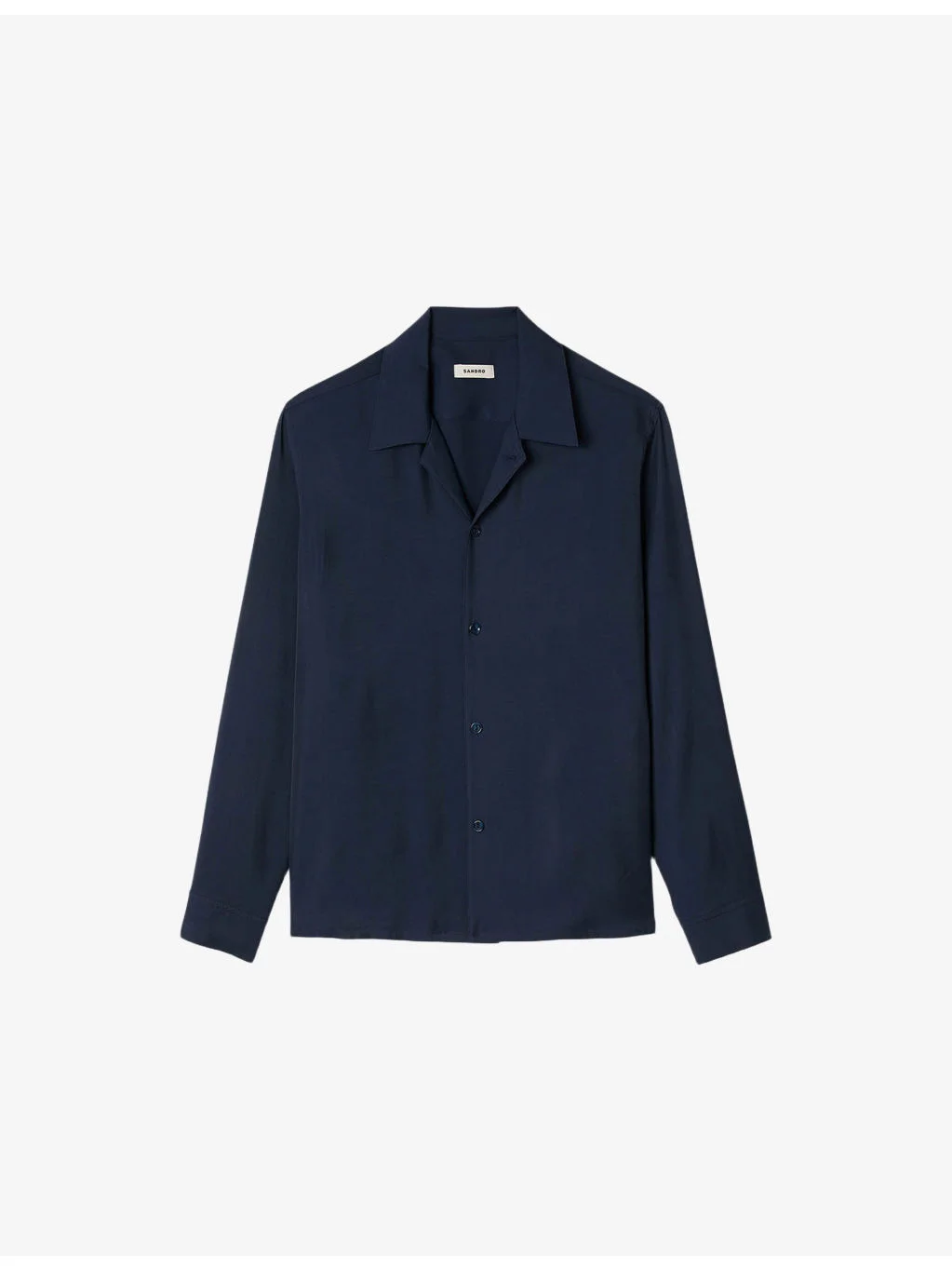 Spread-collar relaxed-fit woven shirt - 1