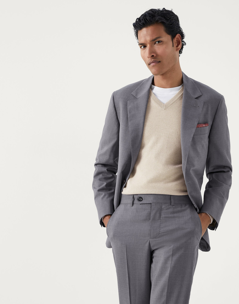 Super 150s lightweight wool and silk blazer 4
