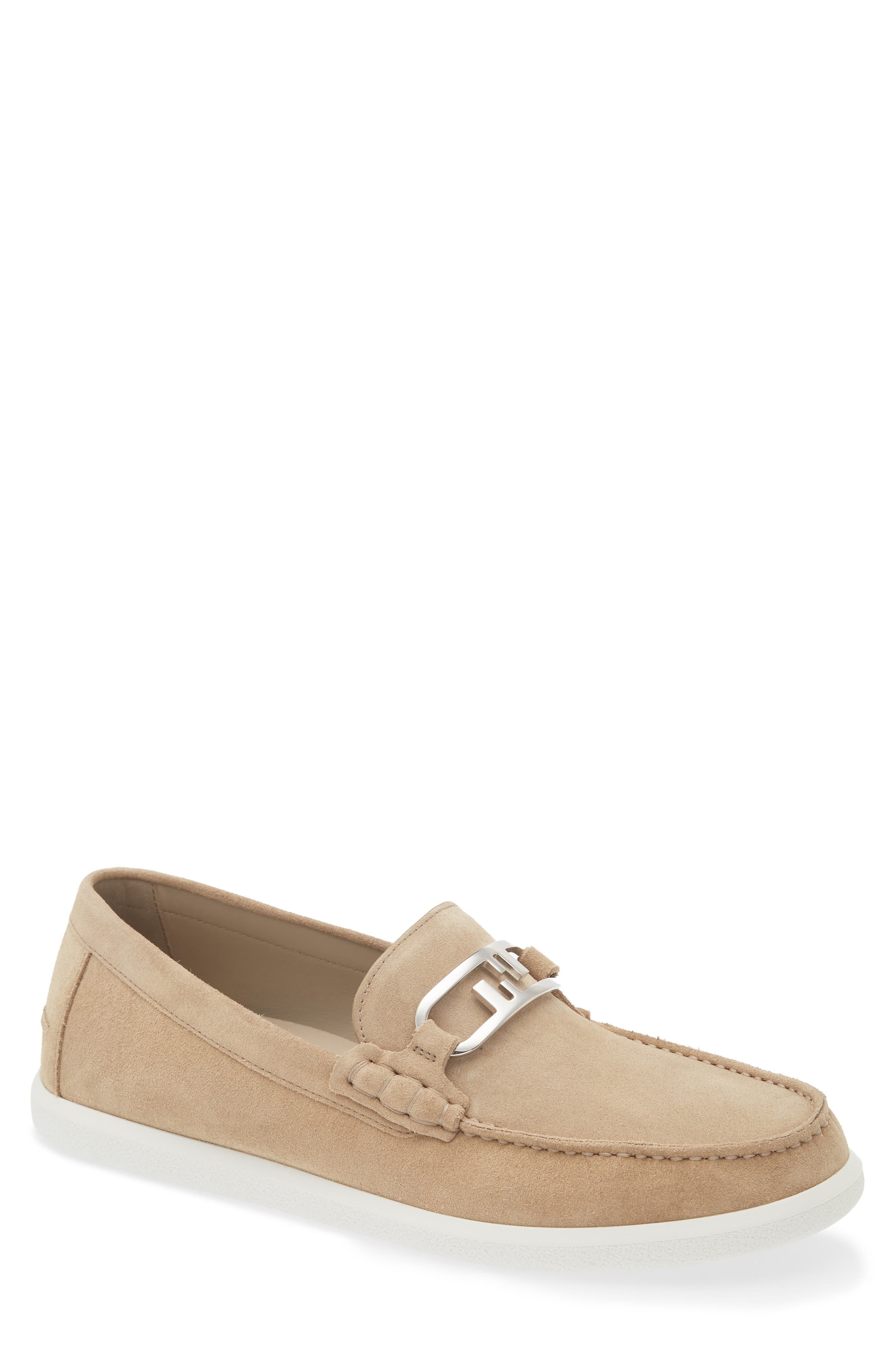 Fendi O'Lock Loafer in F0F9J Biscuit at Nordstrom - 1