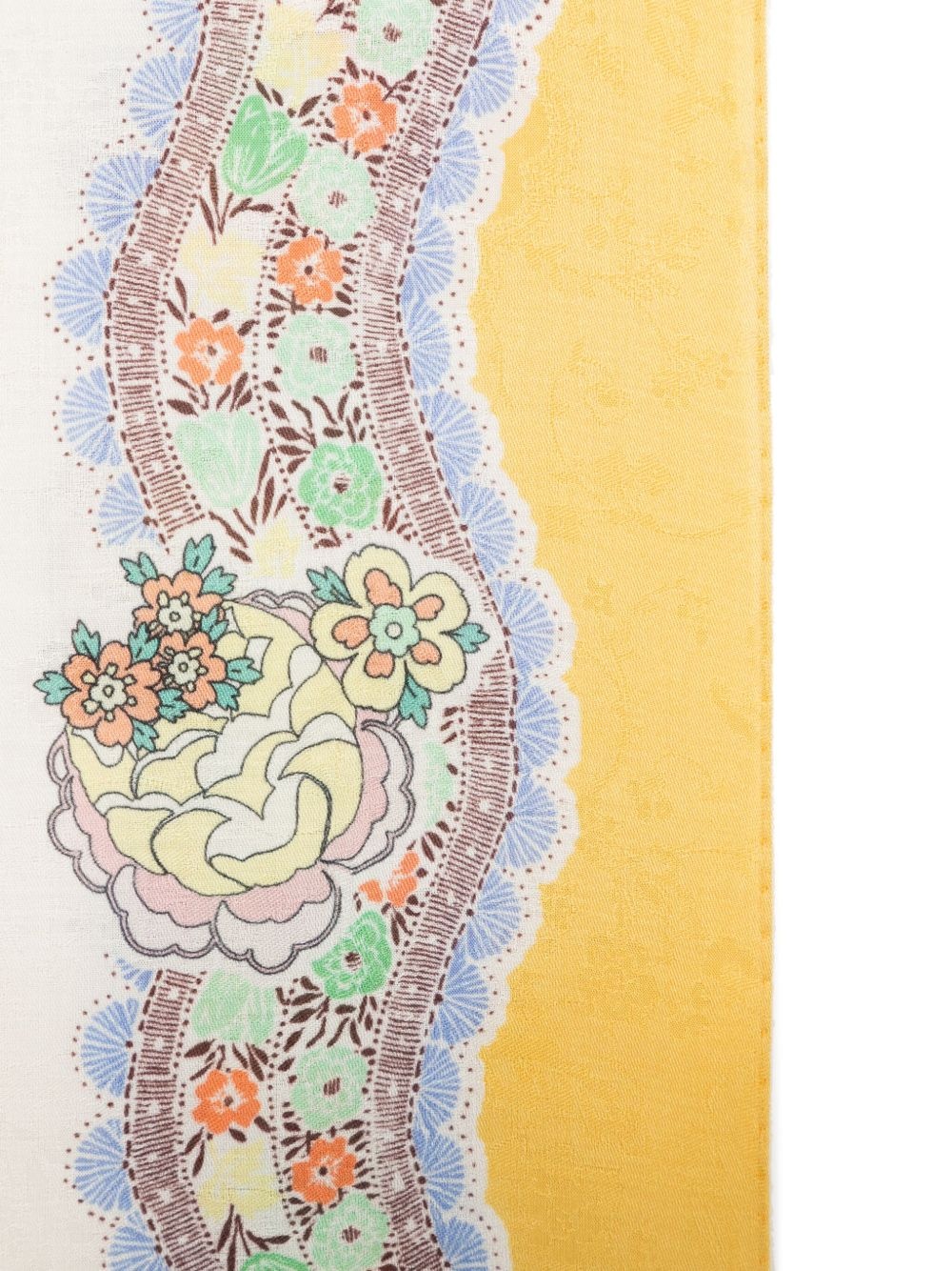 floral-print scarf - 2