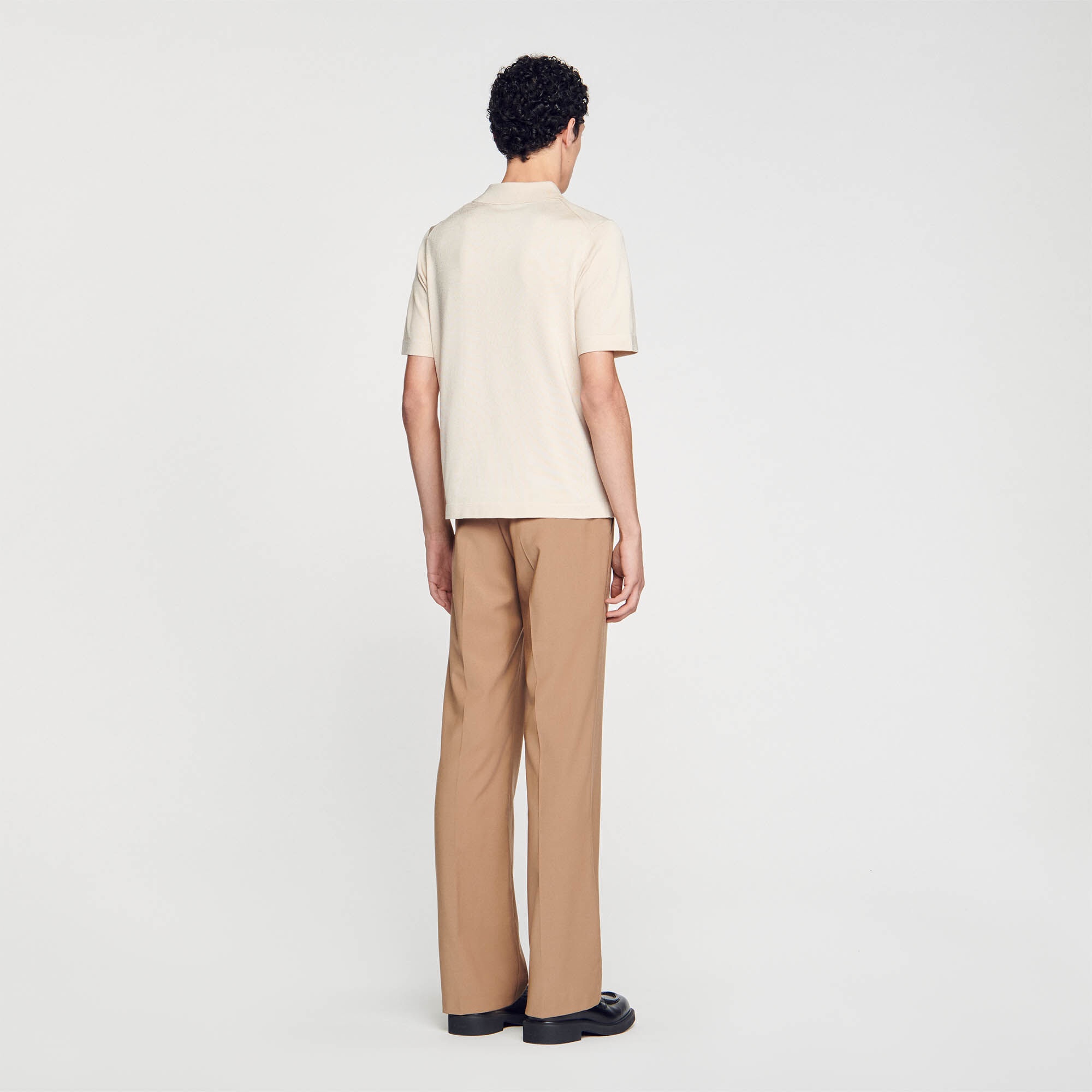 KNITTED POLO SHIRT WITH ZIP COLLAR - 6
