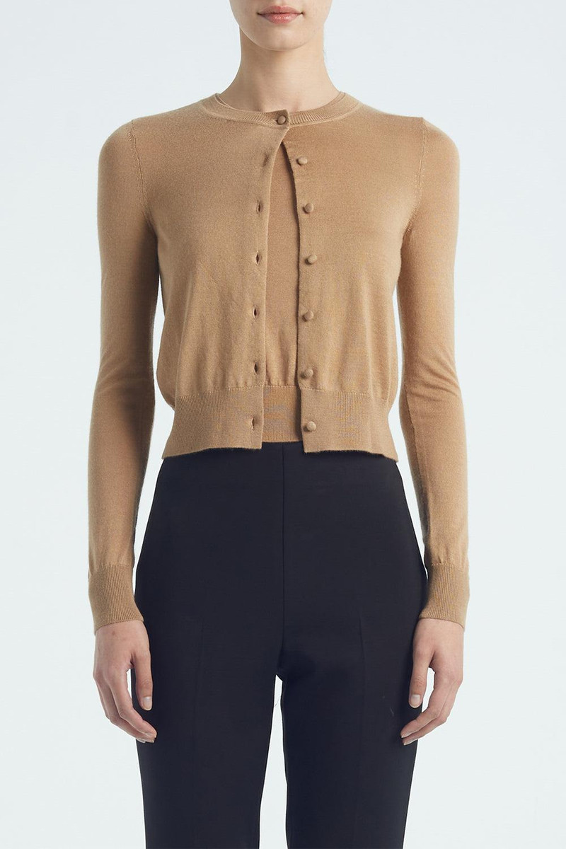 ADAM LIPPES Worth Cardigan - Camel outlook