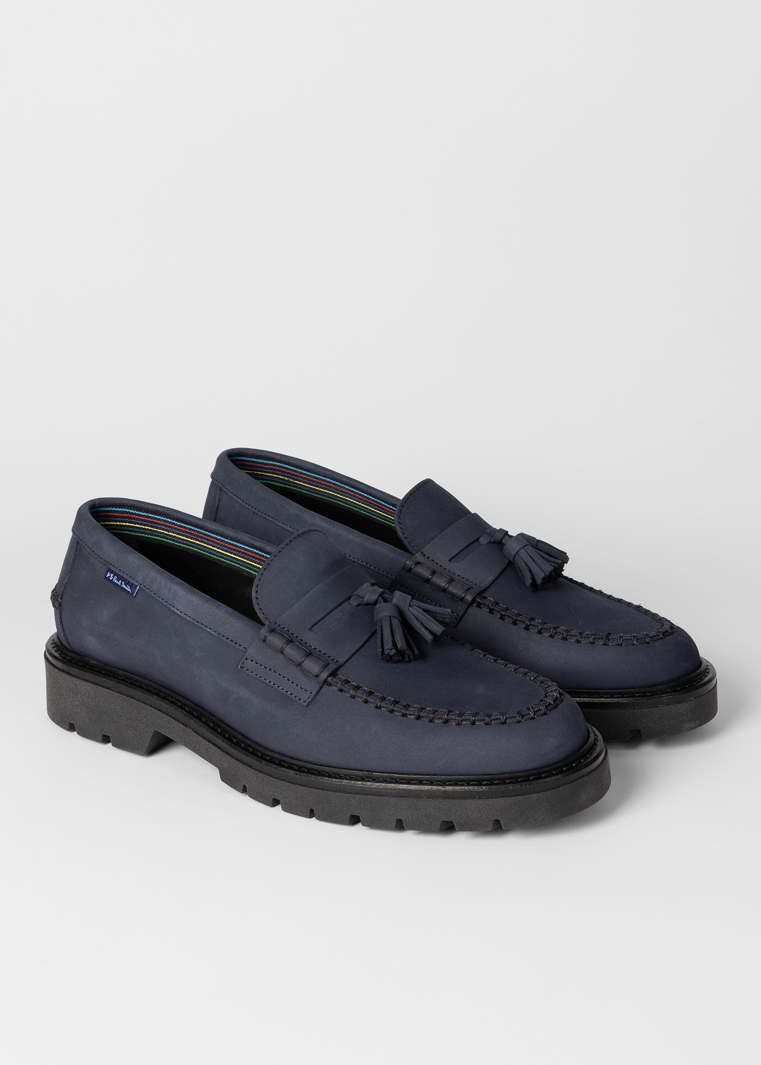 Dark Blue 'Trento' Tassel Loafers - 4