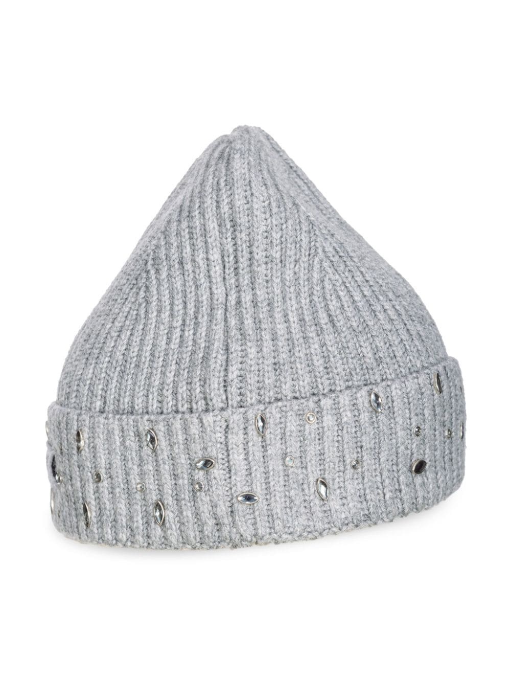crystal-embellished beanie hat - 3