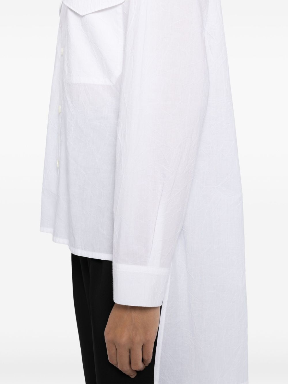 crease-effect shirt - 5