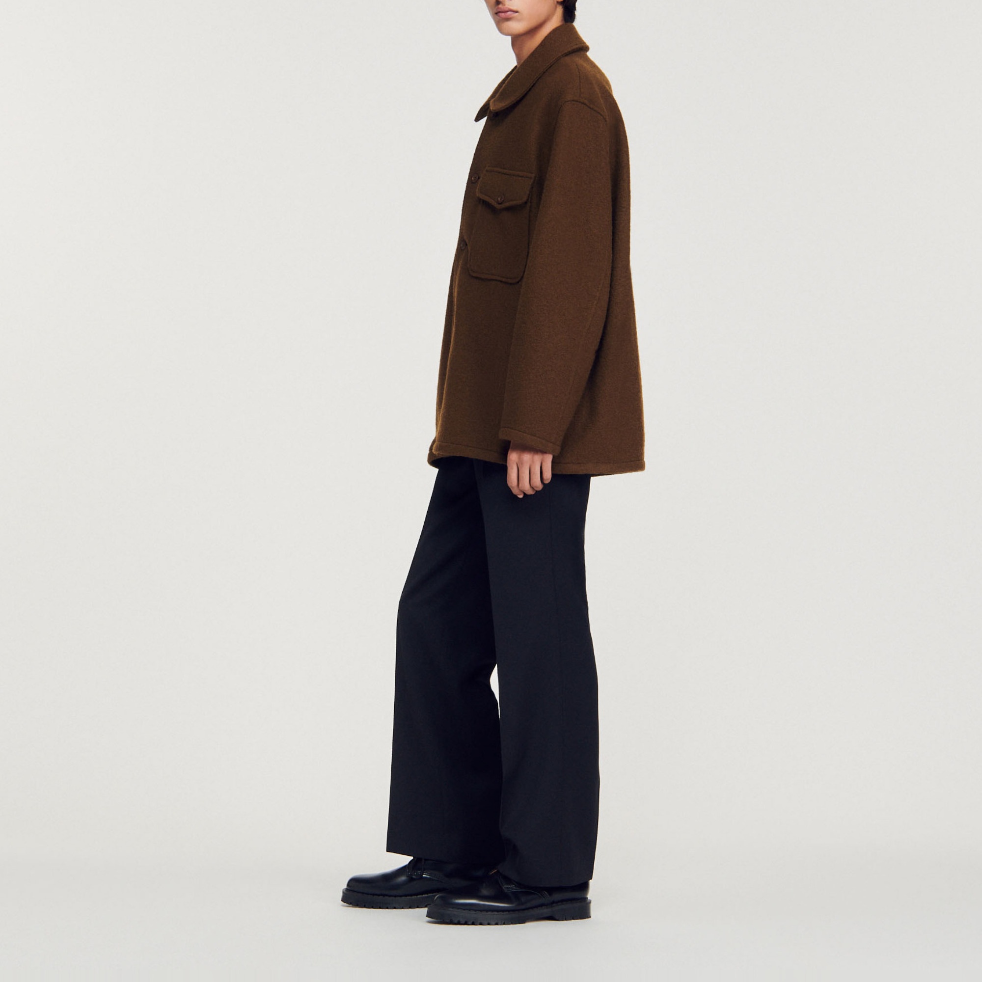 Boiled wool overshirt - 6