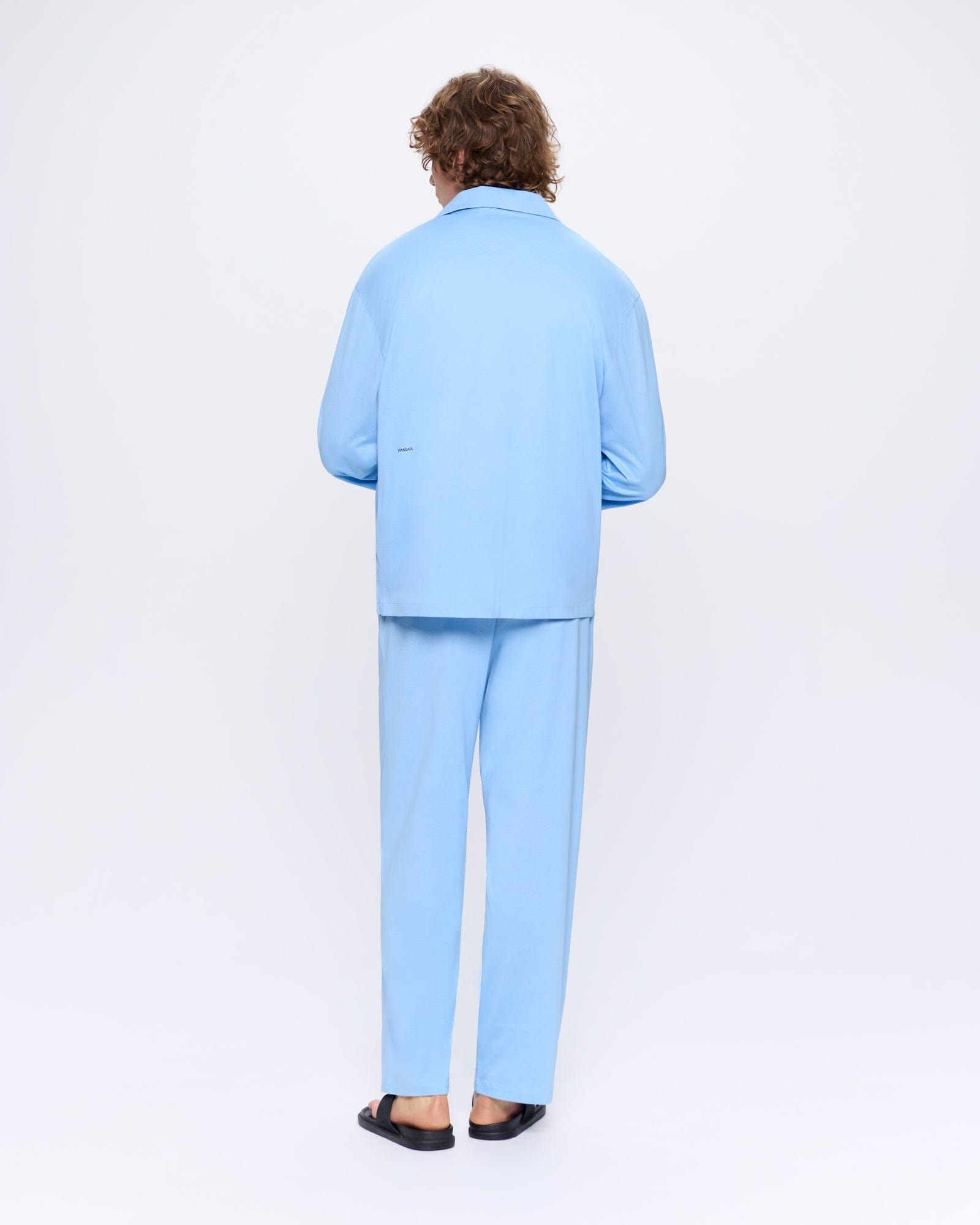 Mens 365 Lightweight Long Pyjama Set - Lake Blue - 5