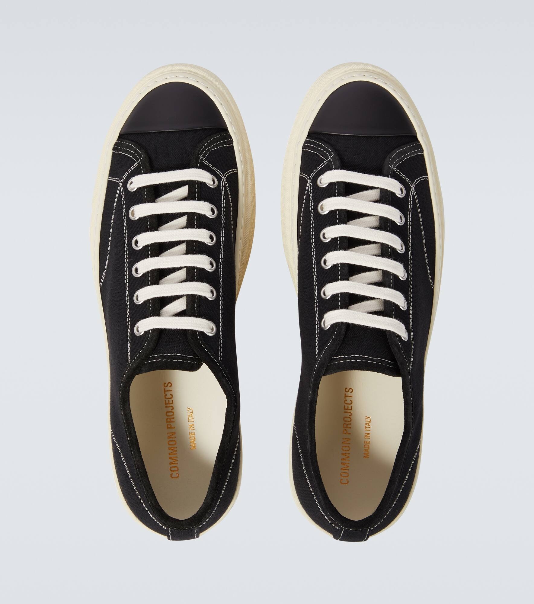 Tournament in Canvas leather-trimmed sneakers - 4