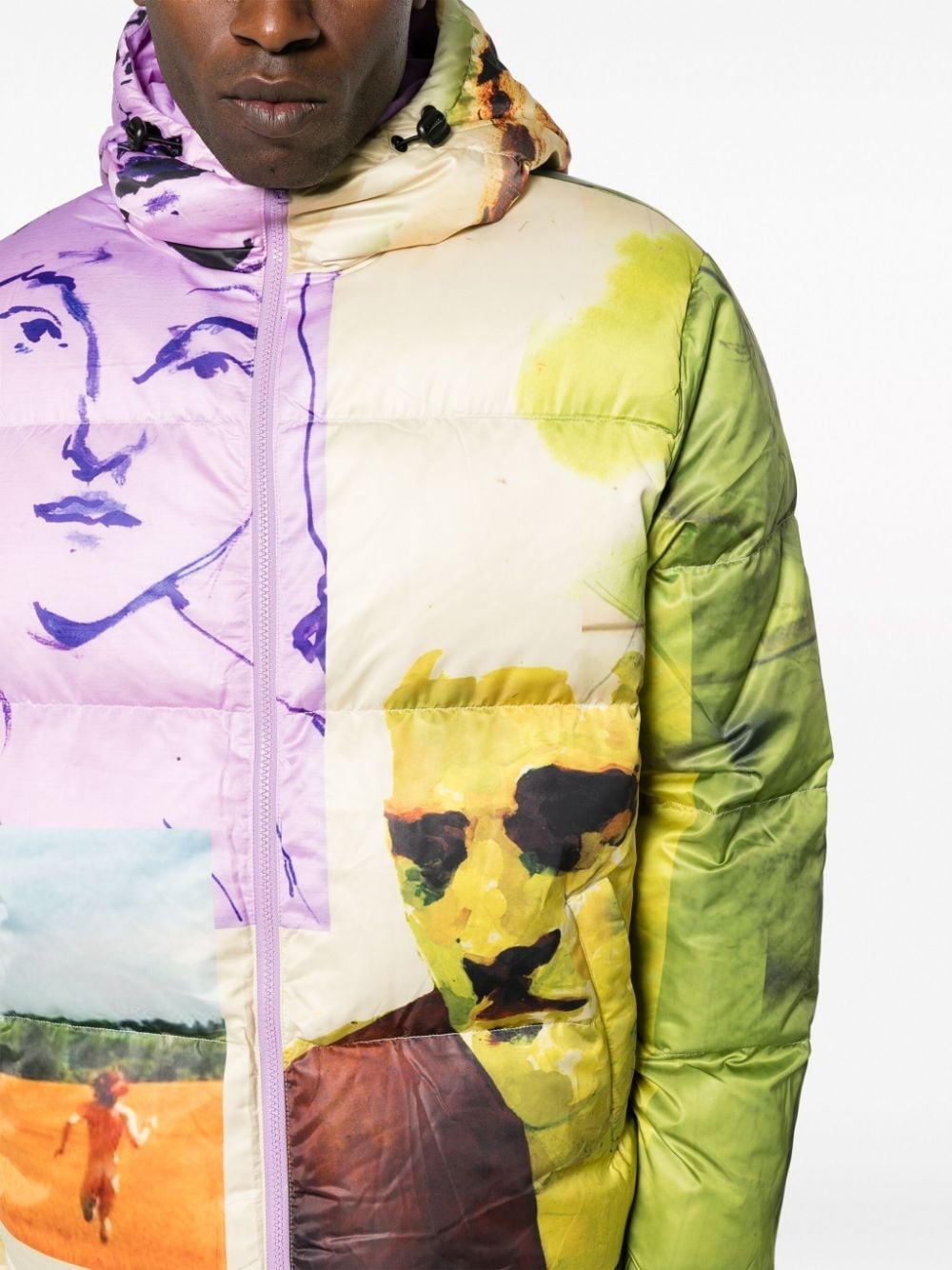 Mismatched padded jacket - 5