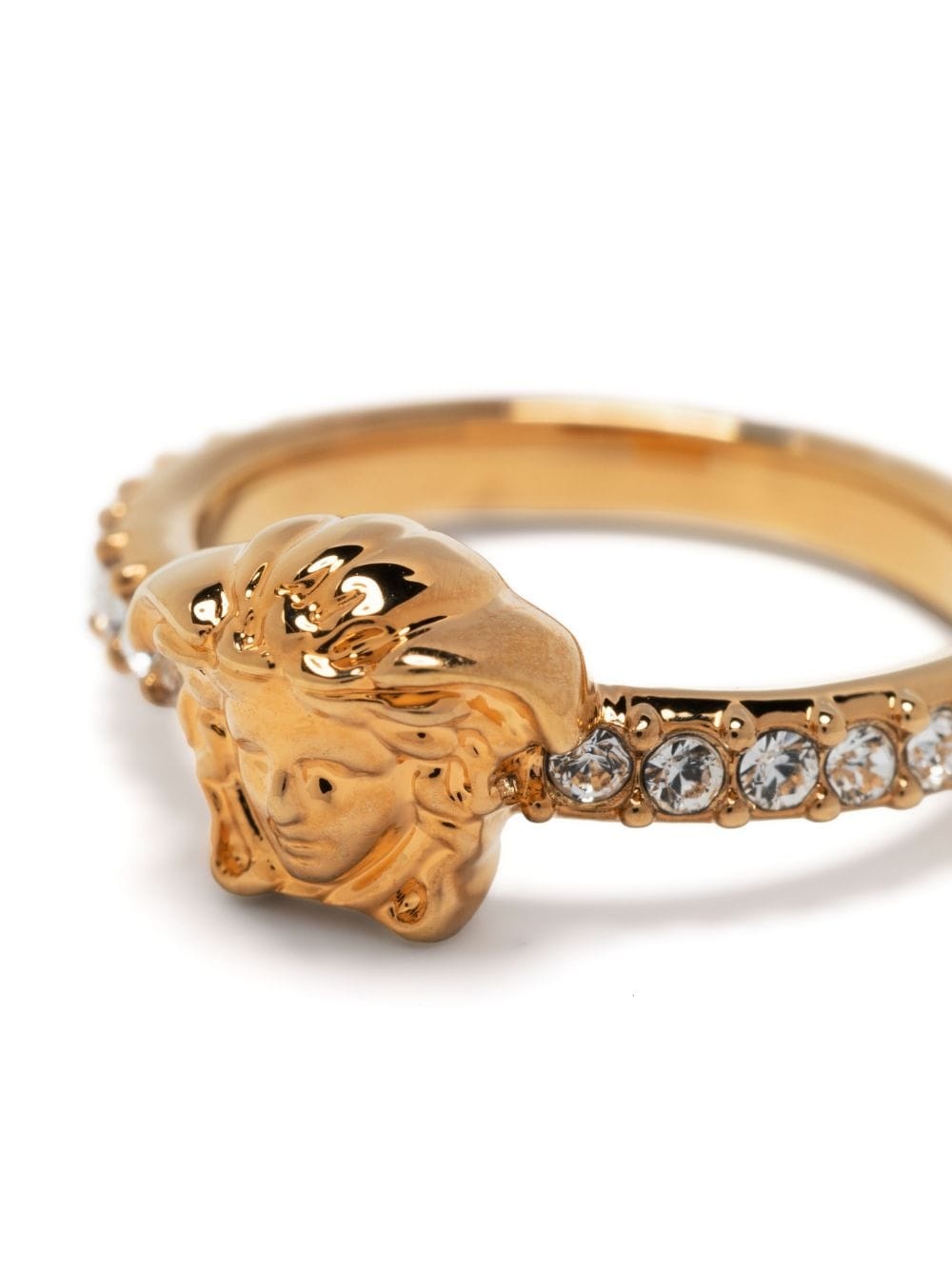 Medusa Head crystal-embellished ring - 3